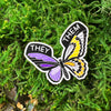 Non-Binary Butterfly Die Cut Sticker - Adele Gilani Art Gallery