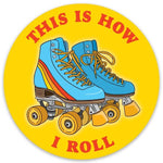 Roller Skates Die Cut Sticker - Adele Gilani Art Gallery