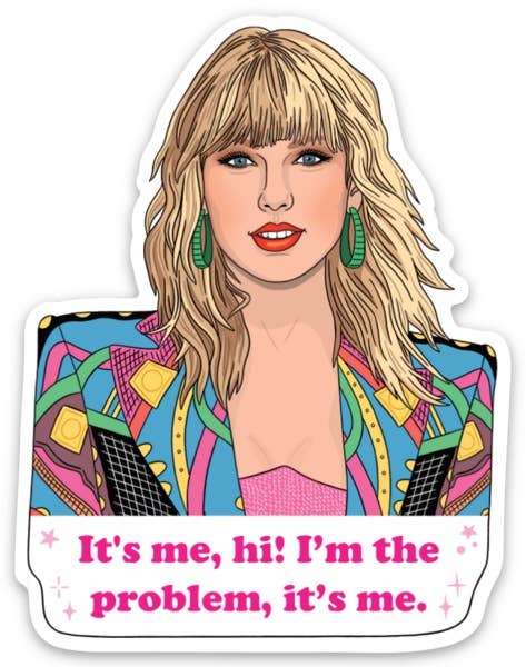 Taylor It's Me...Hi! Die Cut Sticker - Adele Gilani Art Gallery
