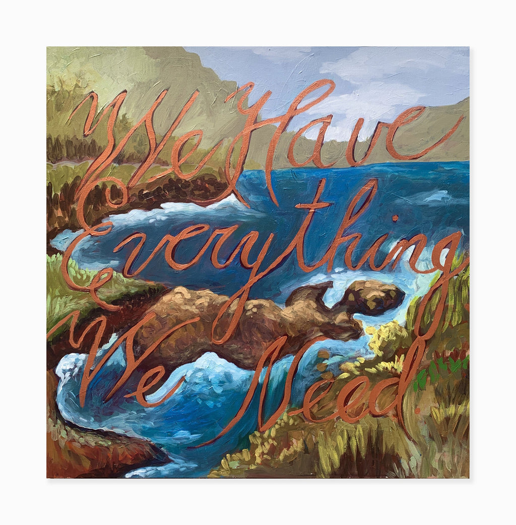 "We Have Everything We Need" Original Painting by Adele Gilani - Adele Gilani Art Gallery